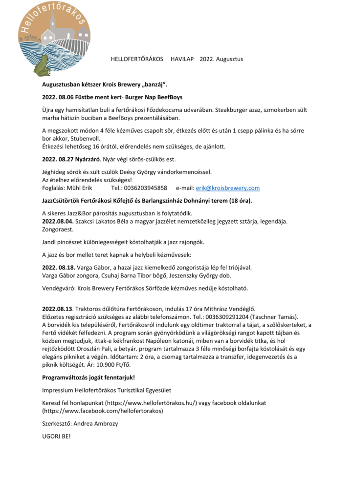 Hirlap Hellofertoerakos Turisztikai Egyesulet Augusztus 1 724x1024